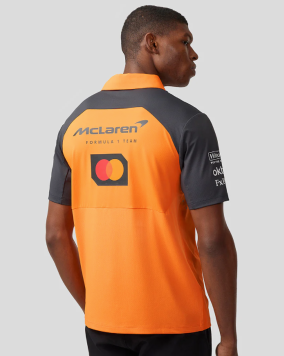 MCLAREN polo orange shirt
