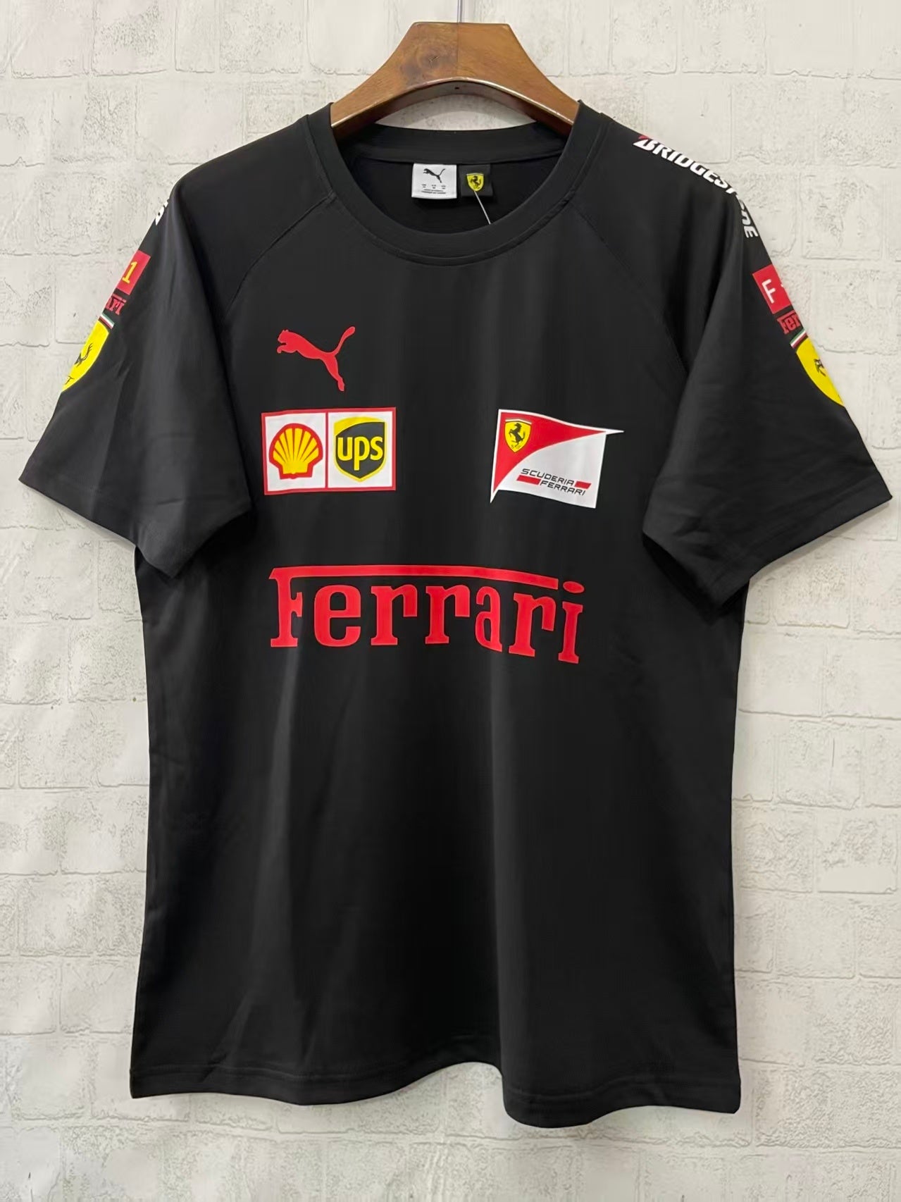 FERRARI black standard shirt
