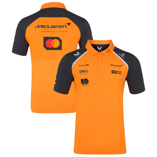 MCLAREN polo orange shirt
