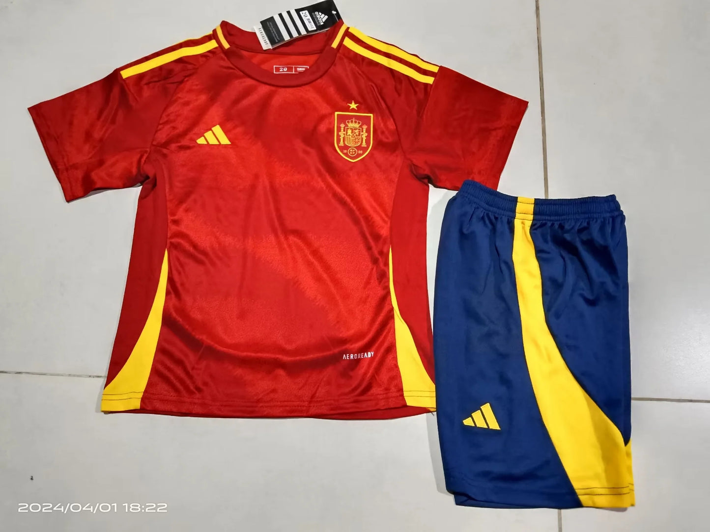 Spain kids home shirt 24/25