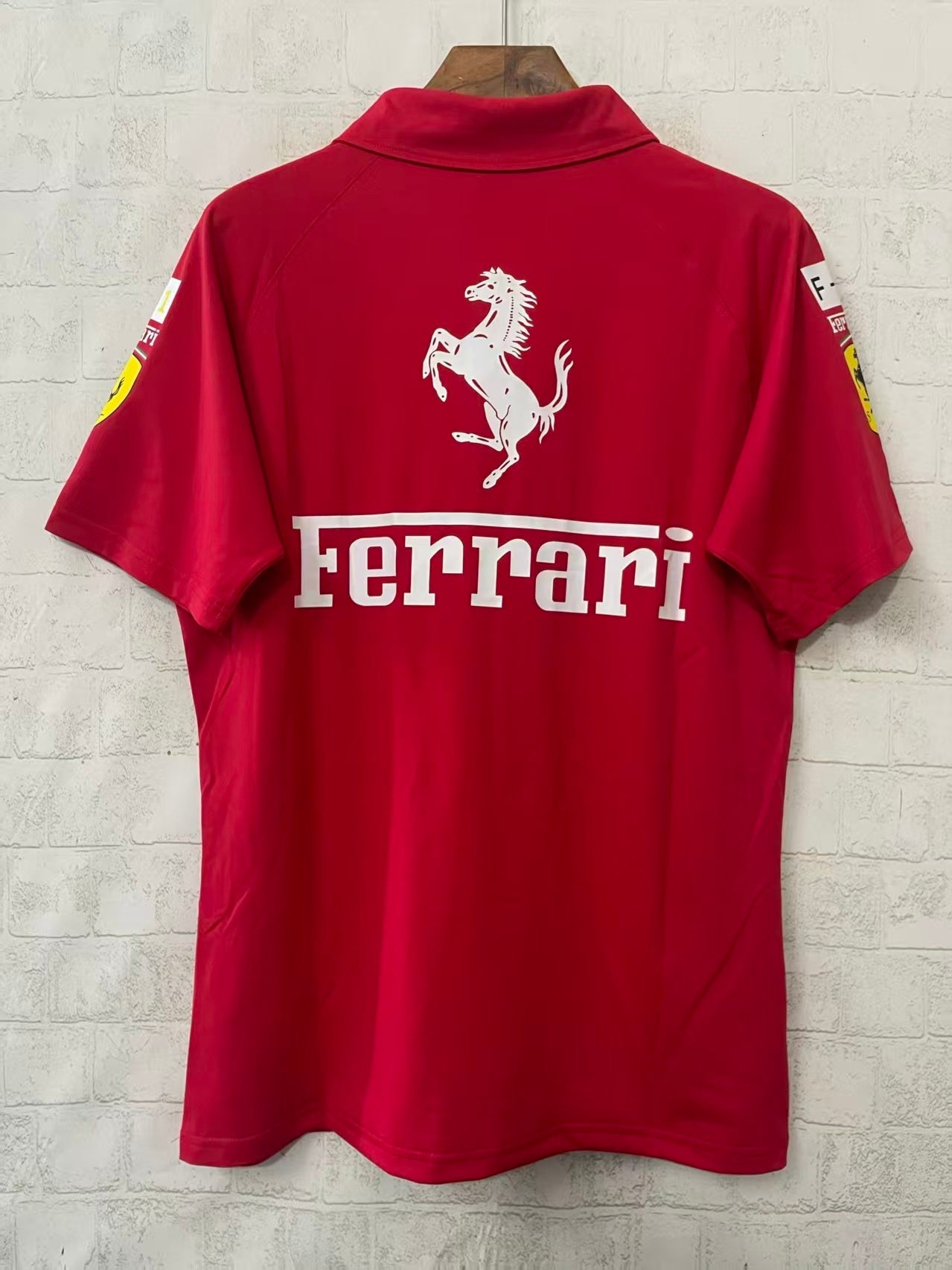 FERRARI red polo shirt