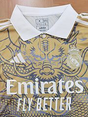 Real Madrid special shirt gold dragon